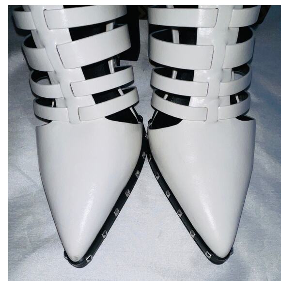 Charles By Charles David Diesel White Studded Heels - Women's Size 10 M - w/ Box - Picture 7 of 13